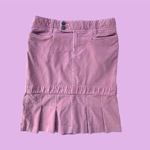 Y2K PINK‎ PLEATED CORDUROY SKIRT